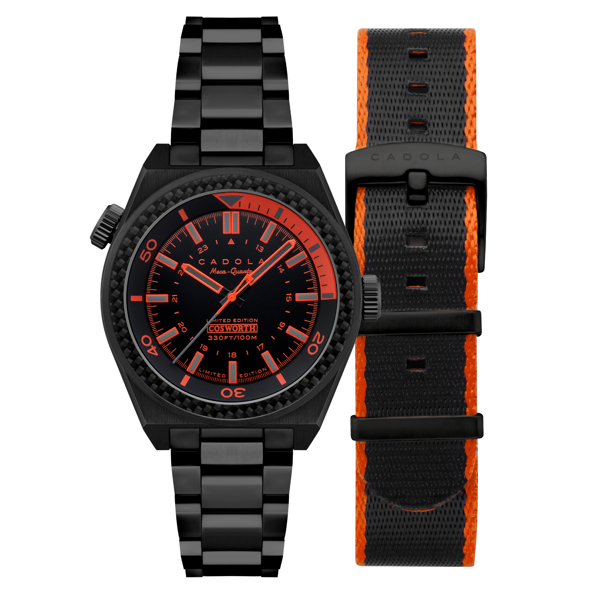 COSWORTH COSTIN MECA-QUARTZ LIMITED EDITION BLACK / STAINLESS STEEL | Black Dial