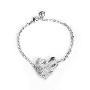 Hyperbola White / Rhodium-Plated