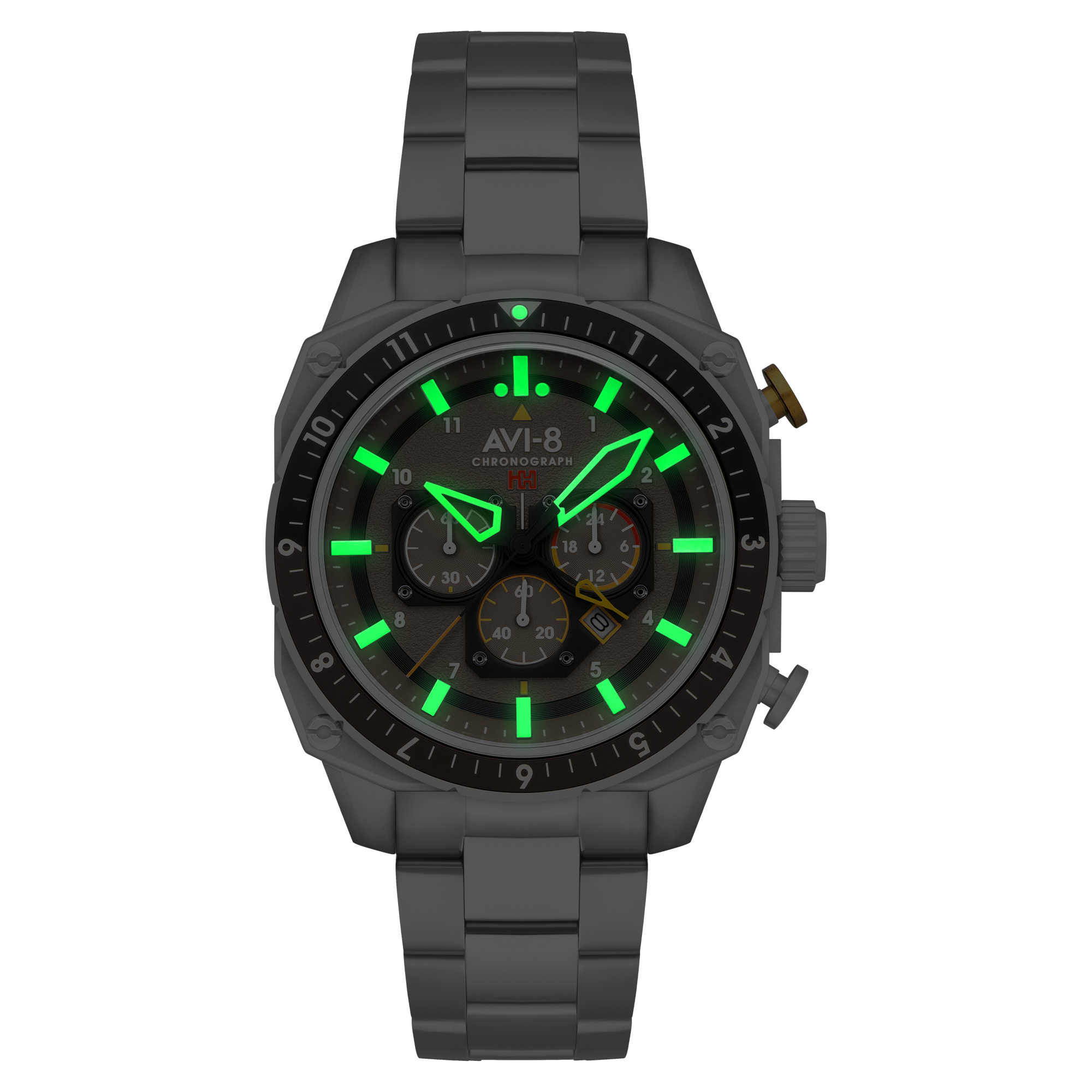 ATLAS DUAL TIME CHRONOGRAPH GREY / STAINLESS STEEL | Grey Dial