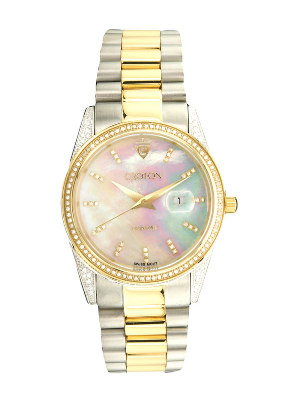 CODA - Men's Swiss Movement Two-Tone Watch with 1 cttw Diamonds  |  Dial