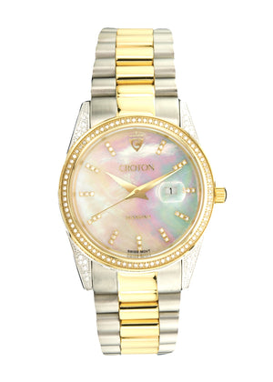 CODA - Men's Swiss Movement Two-Tone Watch with 1 cttw Diamonds  |  Dial
