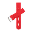 Bandini SIL.115 | Mens Quick Release Tire Tread Silicone Sports Watch Band, Waterproof, Red / 22mm 20mm / Red |  Dial