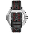 Mens Sport Watch Black/Leather | Black Dial