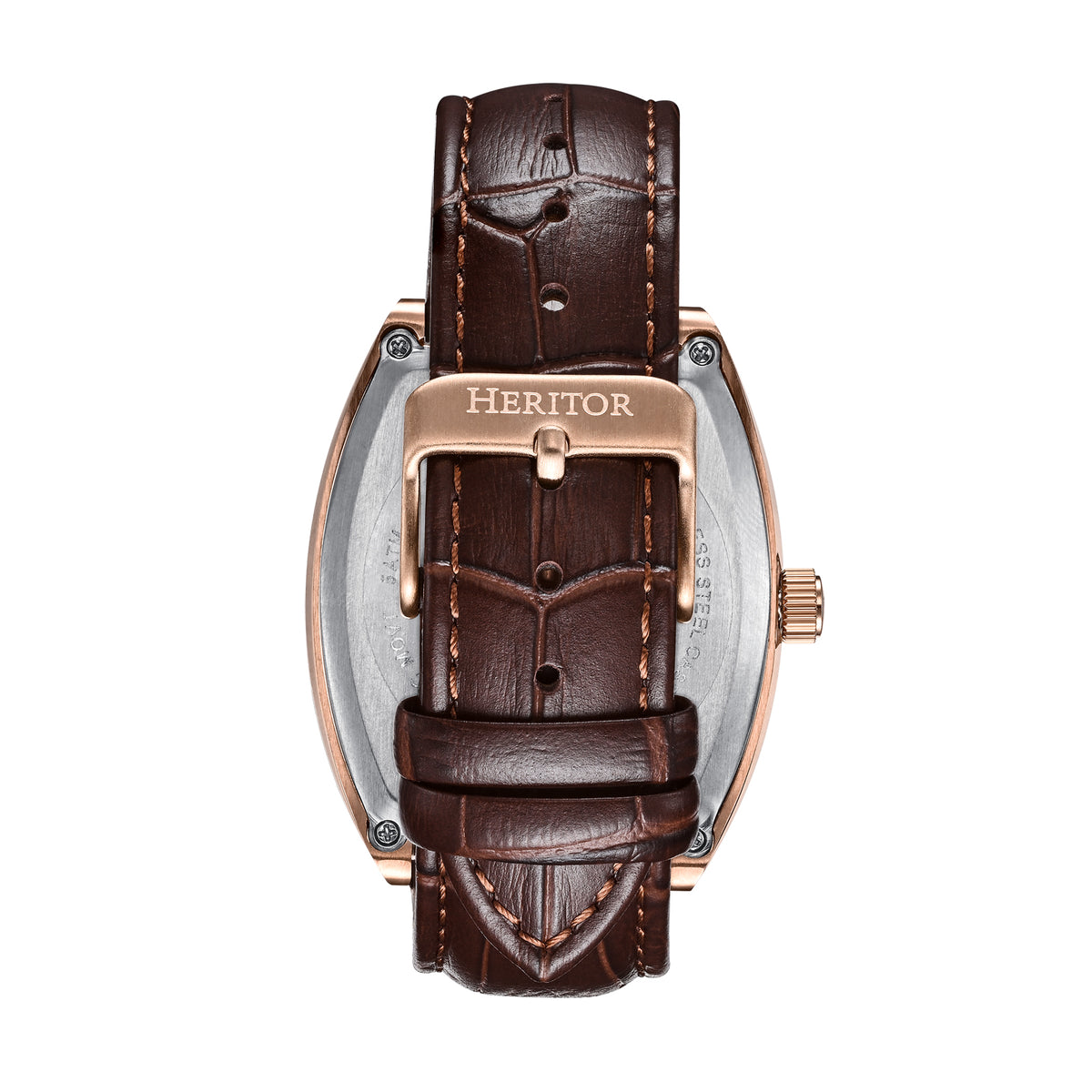 Masterson w/ 24 Hour Hand Brown / Rose Gold Black Dial
