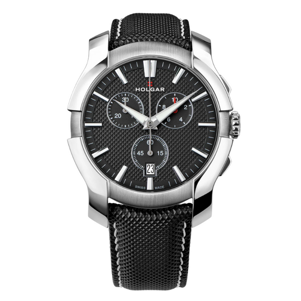 Black & Silver Chronograph 44mm