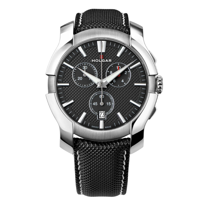 Black & Silver Chronograph 44mm