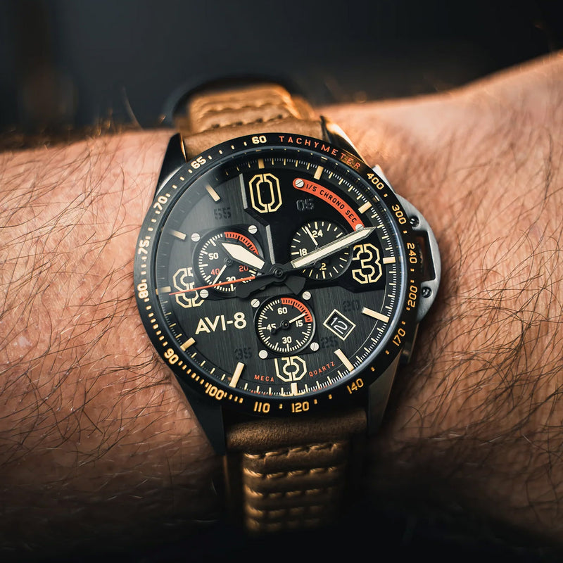 P-51 Mustang Blakeslee Chronograph  | Black Dial