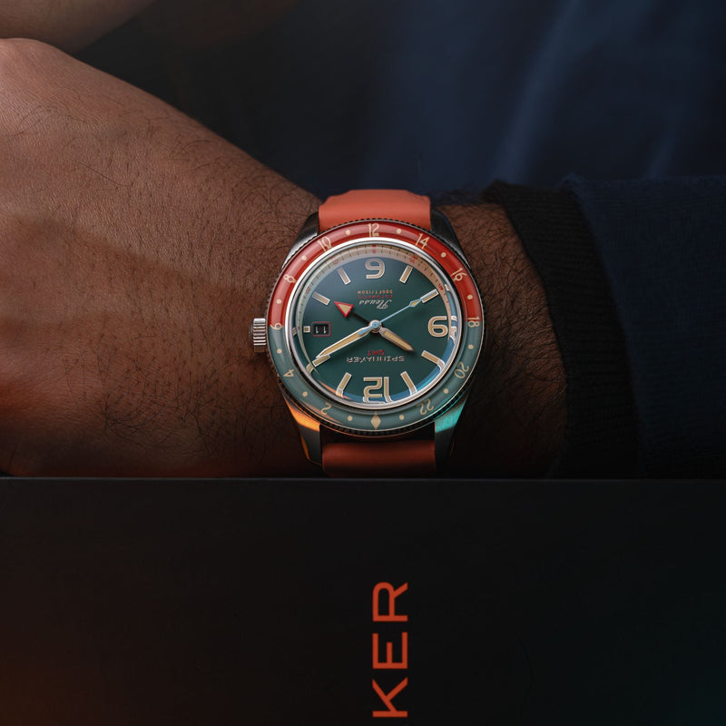 Spinnaker Fleuss GMT Automatic Green / Stainless Steel | Green Dial