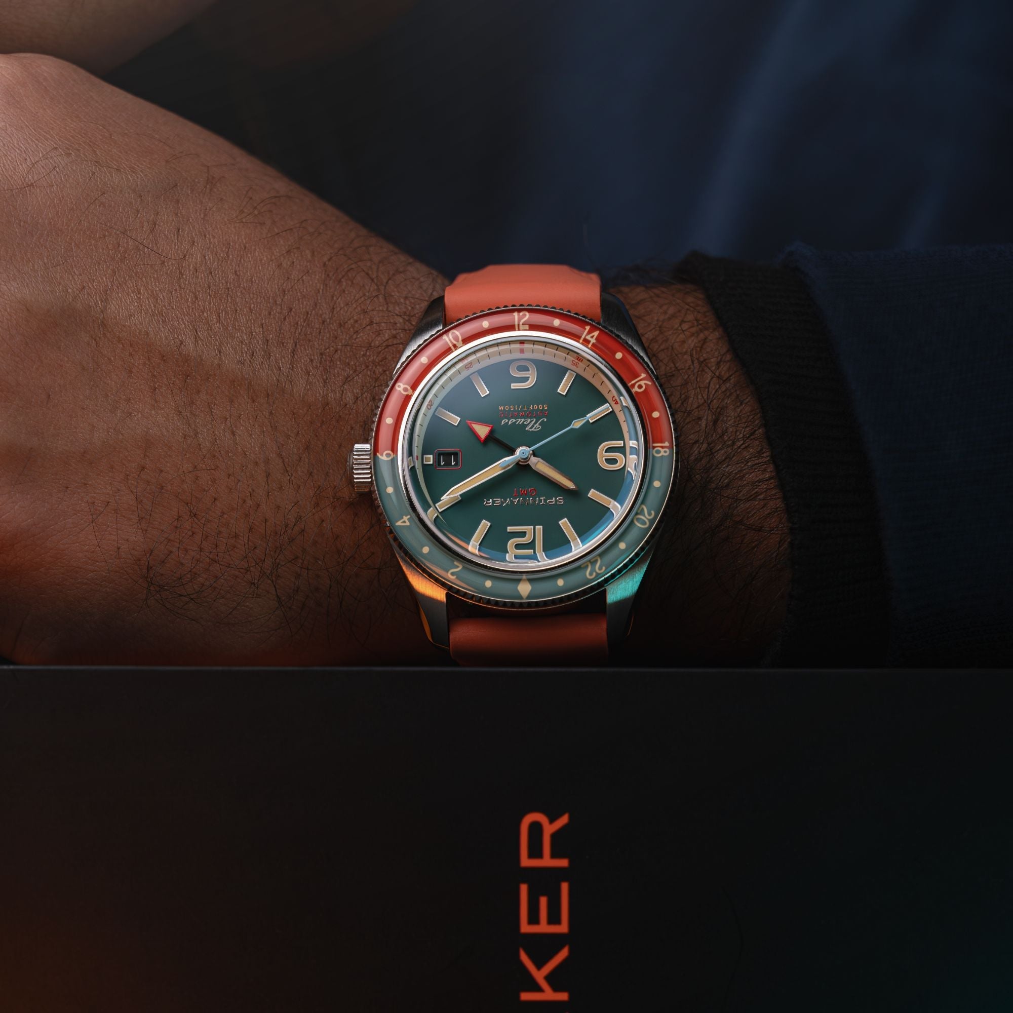 Spinnaker Fleuss GMT Automatic Green / Stainless Steel | Green Dial