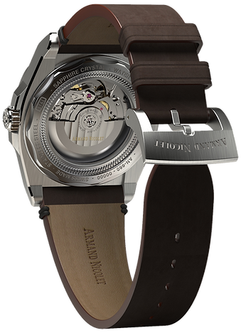 M02-5 Grey/leather | Gray Dial