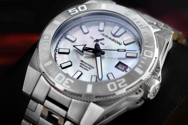 Silverjet AM/PM NH37 Automatic White Mother of Peal Dial | Mother of Pearl Dial