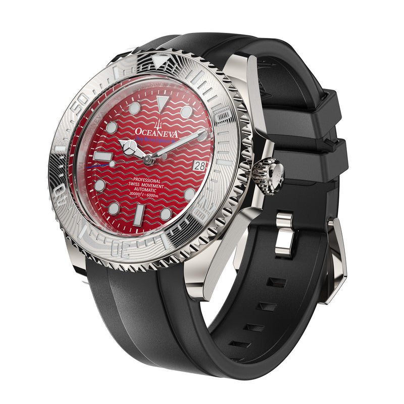 Deep Marine Explorer VI 6000m Grade 5 Titanium 6000m/RedDial | Red Dial