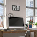 Self-Setting, Self-Adjusting, Wall Clock w/ Stand & 8 Time Zones atomic-self-setting-self-adjusting-wall-clock-w-stand-8-timezones