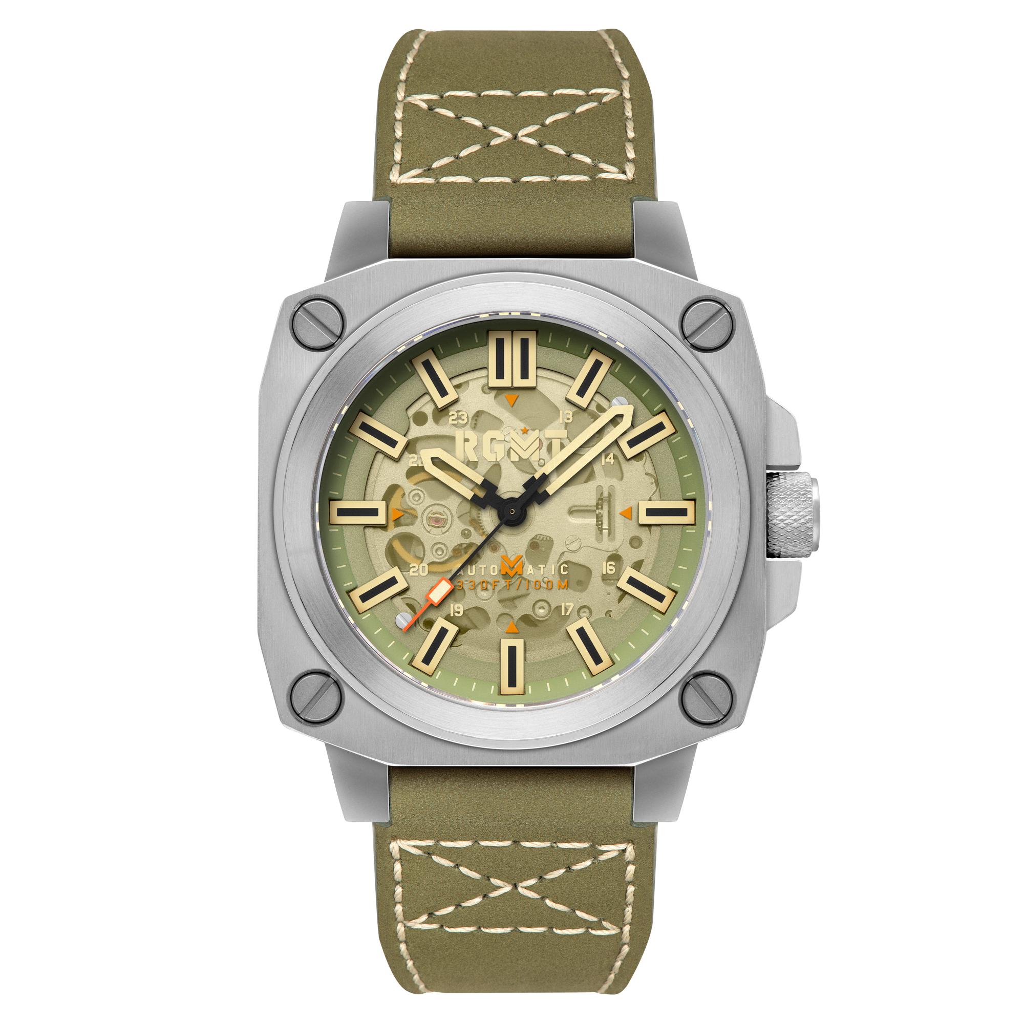 Altimeter Skeleton Automatic Green / Leather | Green Dial