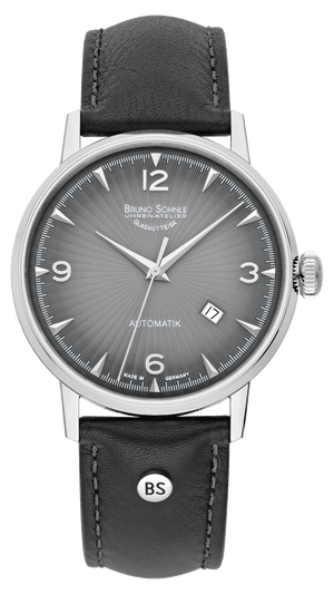 Stuttgart Automatik II Big Gray / Leather Gray Dial