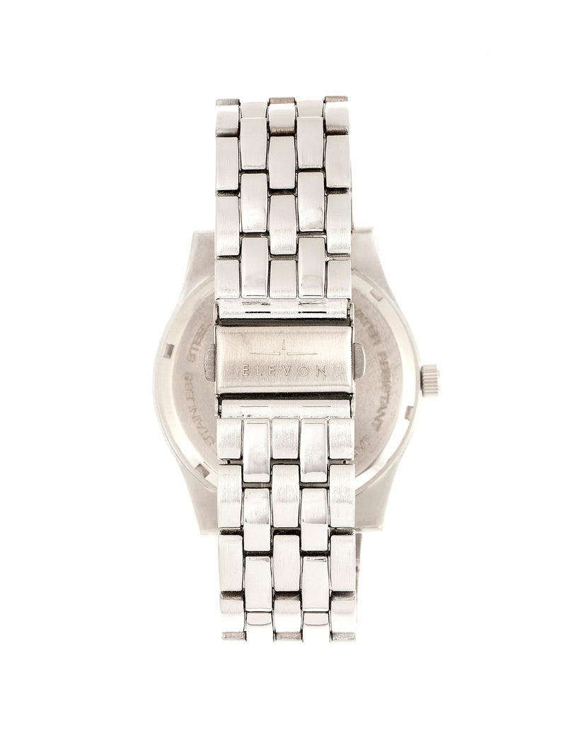 Garrison Bracelet Watch w/Date Silver/White | White Dial