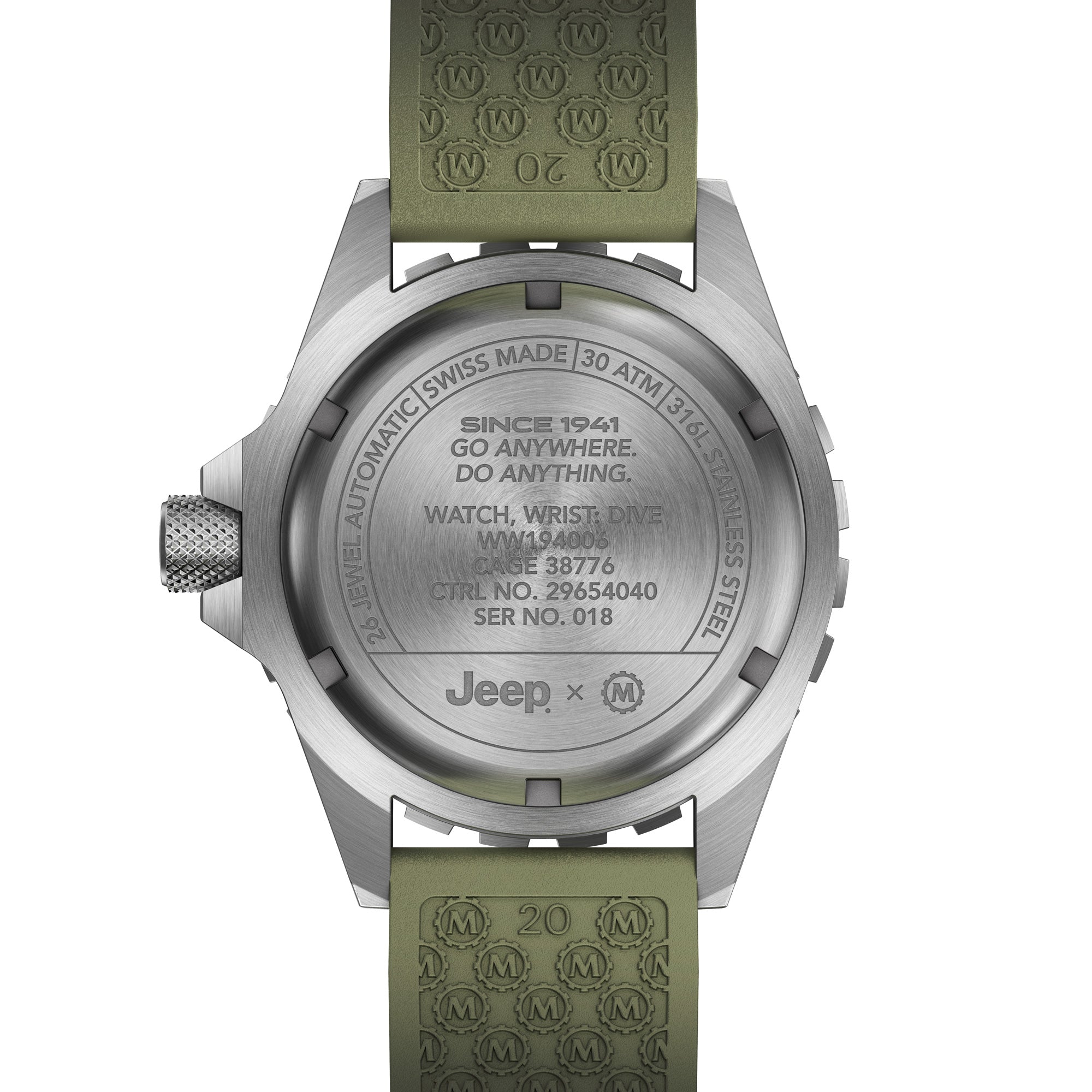 Large Diver's Automatic (GSAR) - 41mm JEEP JEEP GSAR | Black Dial