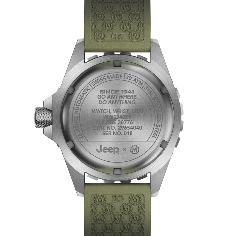 Large Diver's Automatic (GSAR) - 41mm JEEP JEEP GSAR | Black Dial