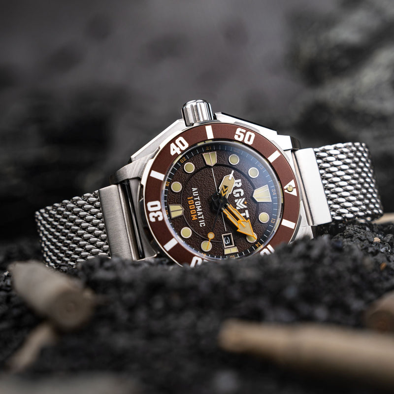 TORPEDO AUTOMATIC DIVER BROWN / STAINLESS STEEL | Brown Dial