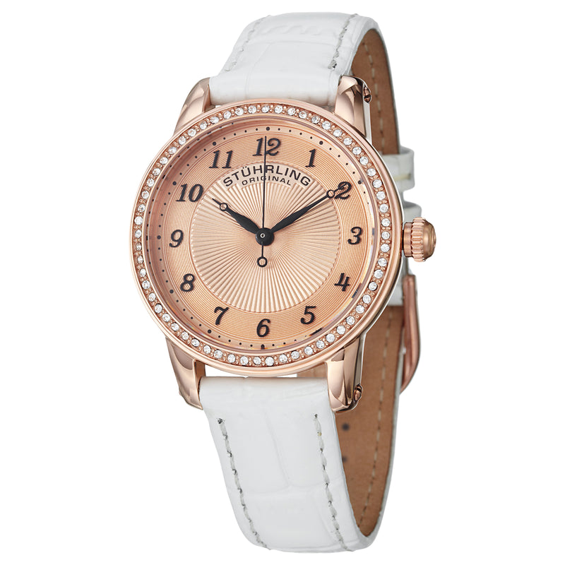 Symphony-651.03 White Leather | Salmon Dial