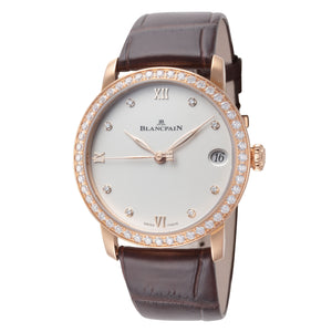 Villeret 33 mm / White / Brown White Dial