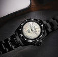 Deep Marine Explorer III Black Stainless bezel | White Dial Watch