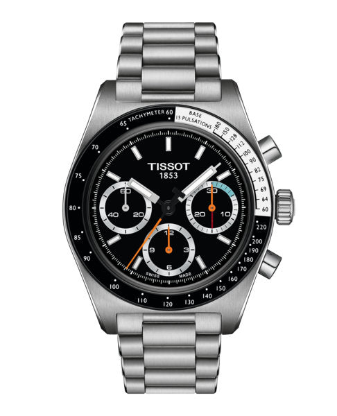 PR516 Mechanical Chronograph Silver-tone | Black Dial