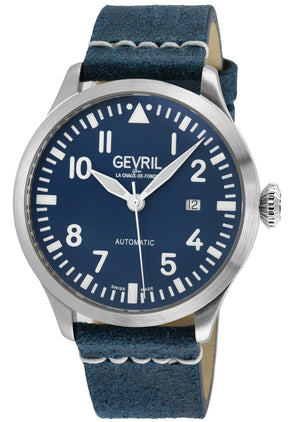 Vaughn Gevril Sellita SW200 Pilot Watch Blue