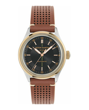 TS1 Automatic Two Tone Case/Black Dial Autmoatic/Brown Leather Strap Black Dial