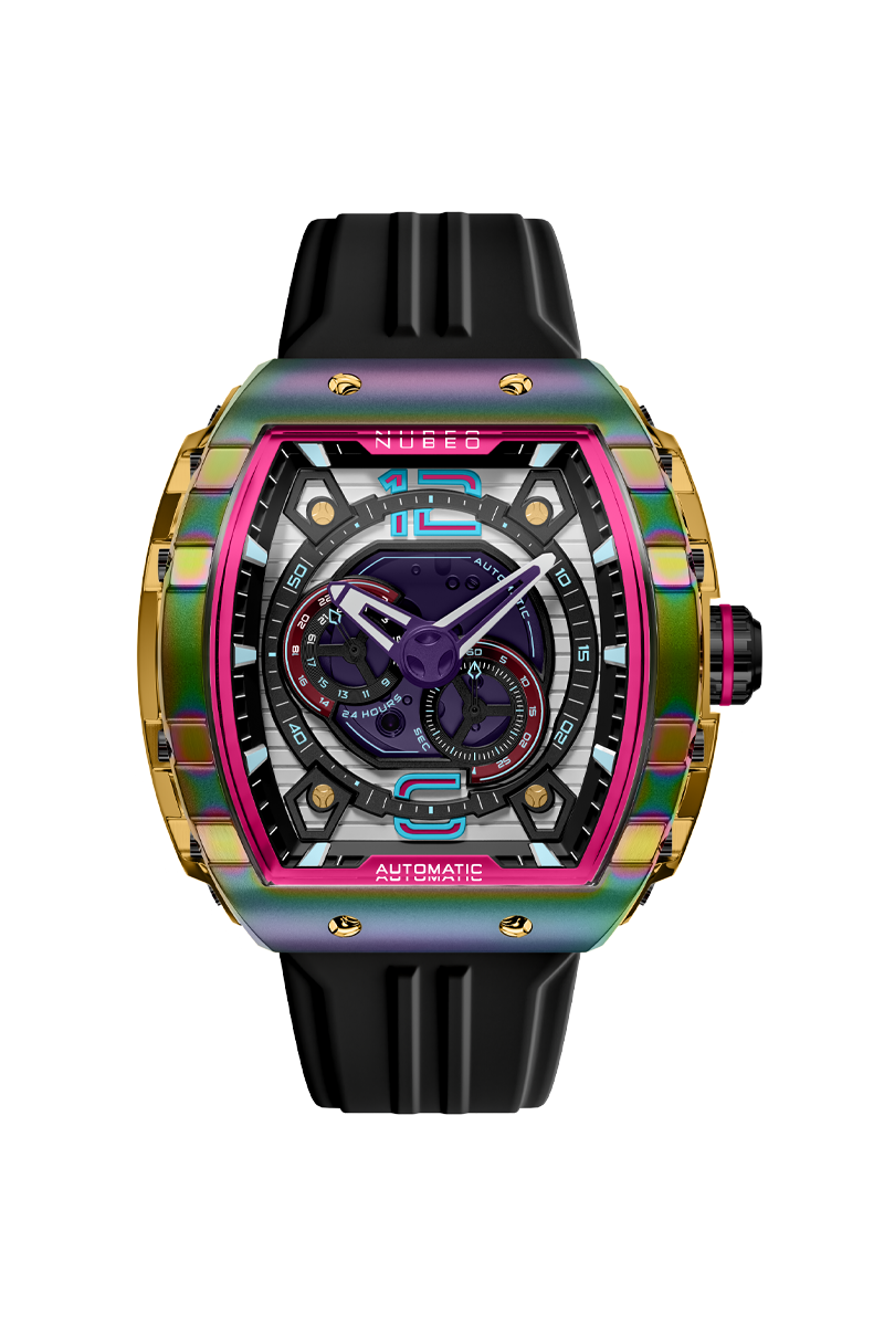 Magellan 24H Automatic Rainbow / Rubber | White Dial