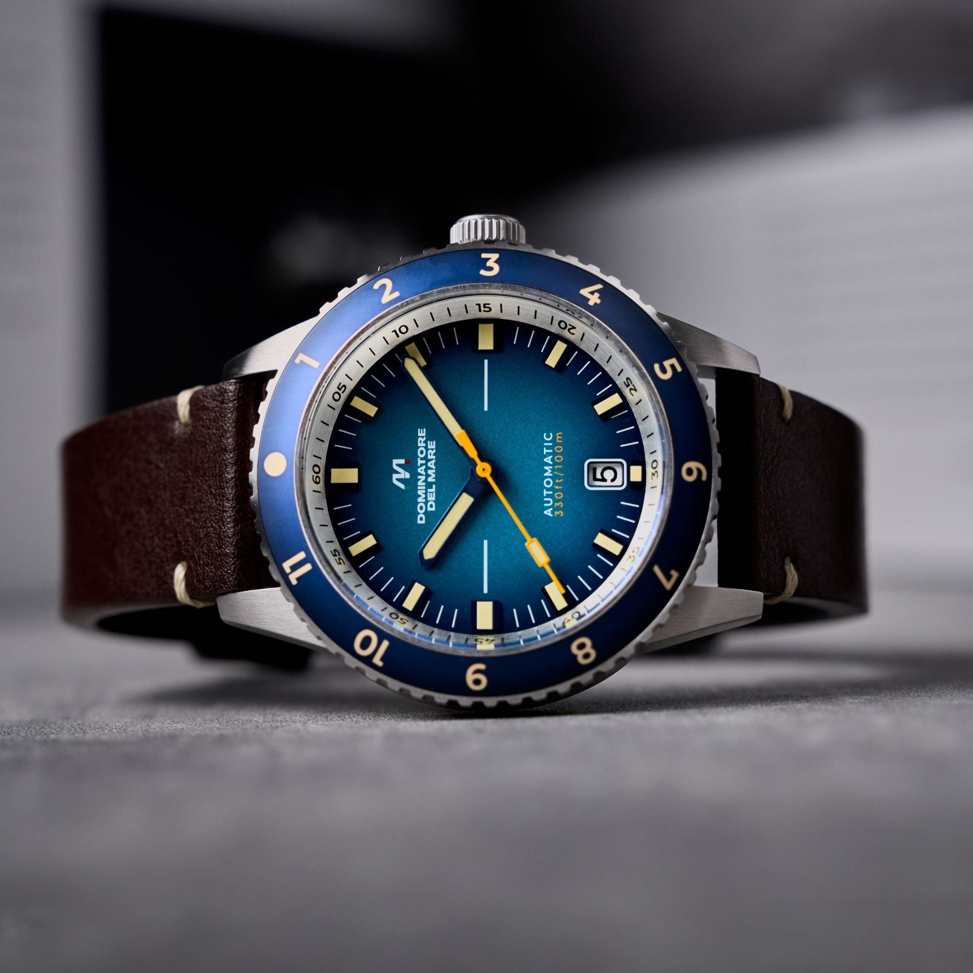 Tropea Automatic Blue / Brown Leather | Blue Dial
