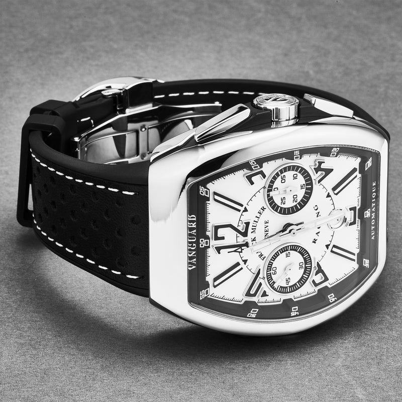 Vanguard Racing 45CCWHTBLK / White | White Dial