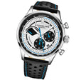 Monaco Black/Leather/Silver Dial/Silver Case | Silver Dial