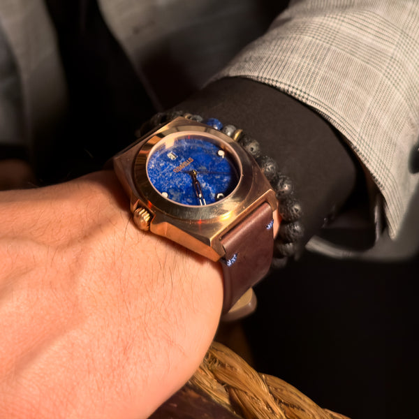 STONED COLLECTION LAPIS LAZULI | Blue Dial