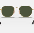 HEXAGONAL FLAT LENSES MEN'S Gold / Green