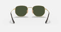 HEXAGONAL FLAT LENSES MEN'S Gold / Green