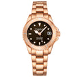 Vogue Rose Gold Stainless Steel | Brown Dial