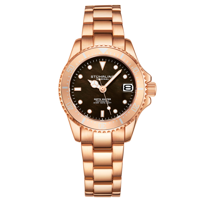 Vogue Rose Gold Stainless Steel | Brown Dial
