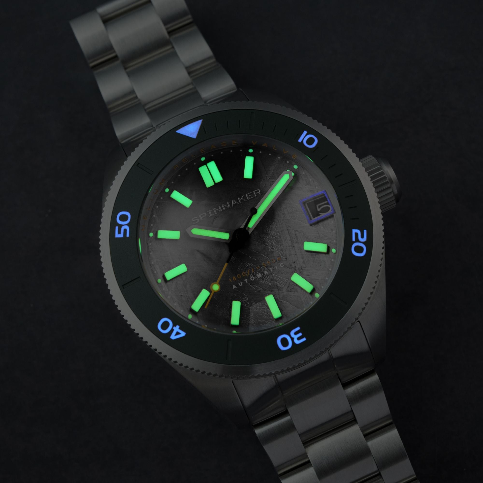Piccard Automatic Meteorite Limited Edition Grey & Green / Stainless Steel | Grey Dial