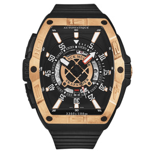 SkaFander 46SCSKFBLKBKGD1 / Black, Openworked | Black Dial