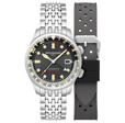 Bradner GMT Automatic Grey / Stainless Steel | Gray Dial