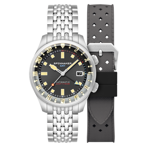 Bradner GMT Automatic Grey / Stainless Steel | Gray Dial