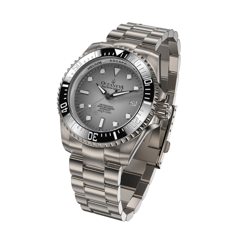 TITANIUM Swiss Automatic SW200 Deep Marine Explorer II