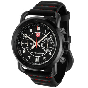 Roland Sands Chrono Black/Black/Black with Red | Black Dial