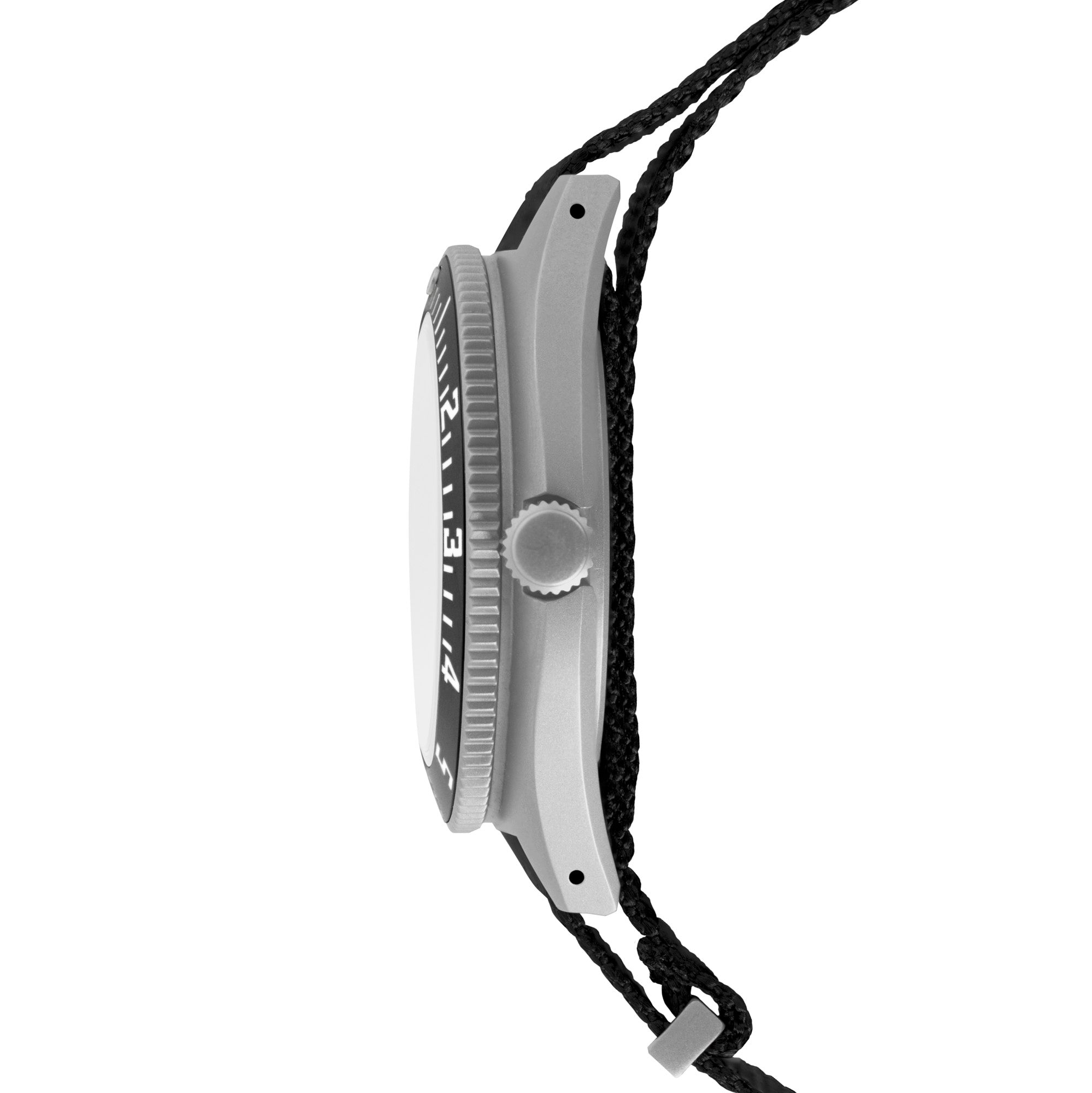 NAV, DATE, AUTO, SAPH, NGM, COL: SS/BKPS DS NYLON 11" AUTO SSNAV With Date on DEFSTAN | Black Dial