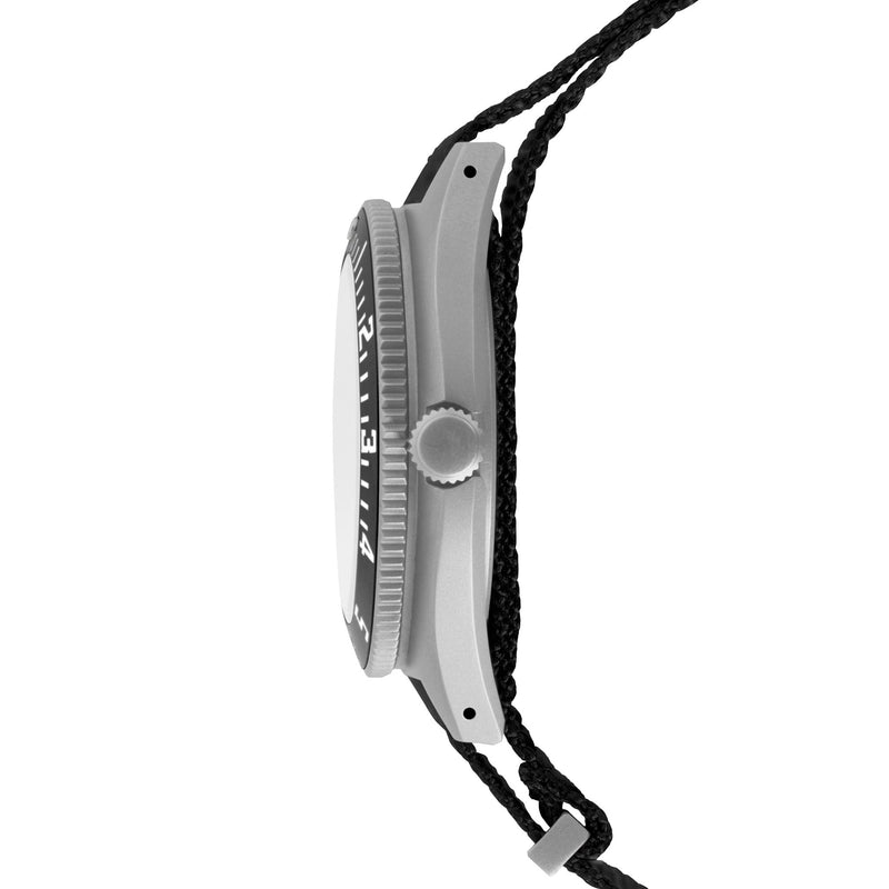 NAV, DATE, AUTO, SAPH, NGM, COL: SS/BKPS DS NYLON 11" AUTO SSNAV With Date on DEFSTAN | Black Dial