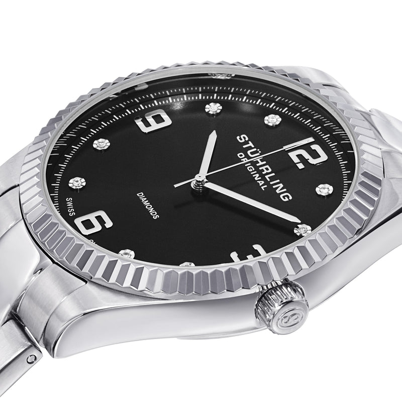 Symphony Watch Black/Silver | Black Dial