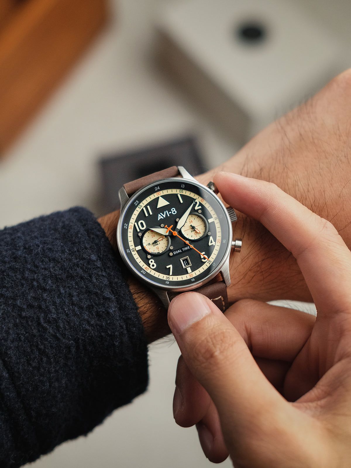 Hawker Hurricane Carey Dual Time Manston | Black Dial