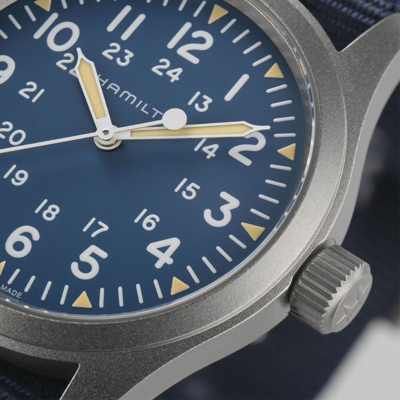 Khaki Field Blue / Fabric | Blue Dial