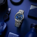 Tsuyosa Blue / Stainless Steel | Blue Dial